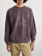 Neighborhood - Embroidered Pigment-Dyed Cotton-Jersey Sweatshirt - Brown