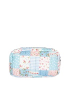 MC2 Saint Barth Light Blue Flower Quilted Soft Pouch