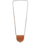 Loewe - Logo-Debossed Leather Pouch - Brown