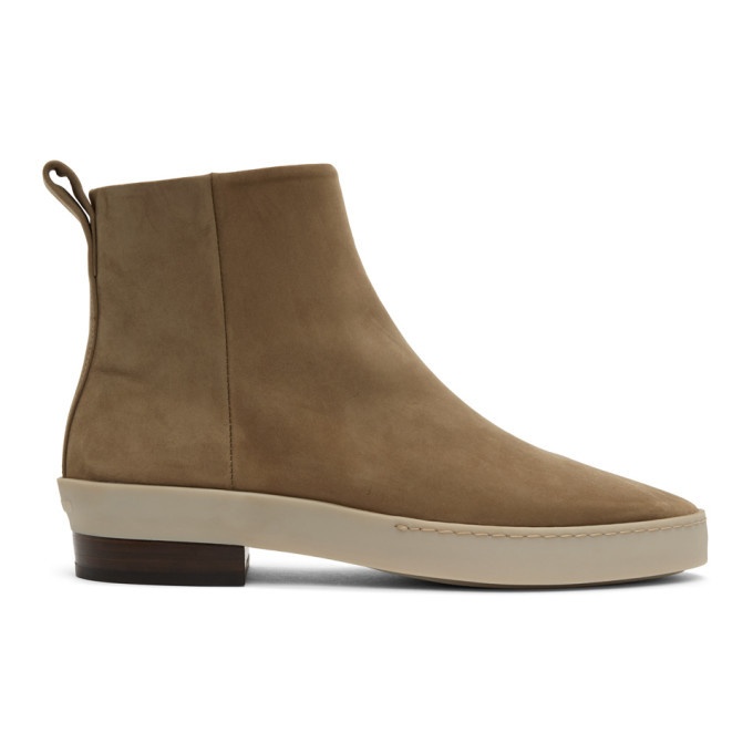 Photo: Fear of God Taupe Nubuck Chelsea Boots