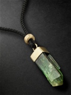 Jacquie Aiche - Gold, Tourmaline and Cord Necklace