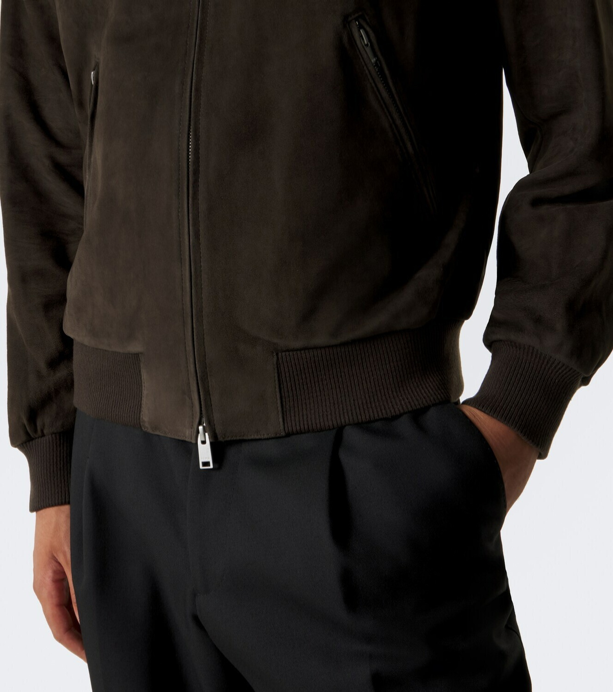 Arma Didier suede bomber jacket