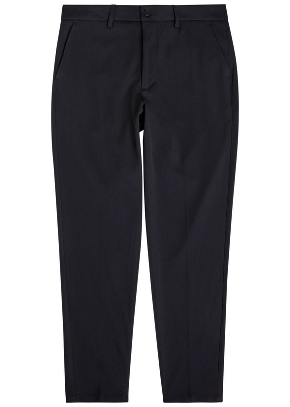 Photo: Les Deux Straight-leg Woven Trousers Navy