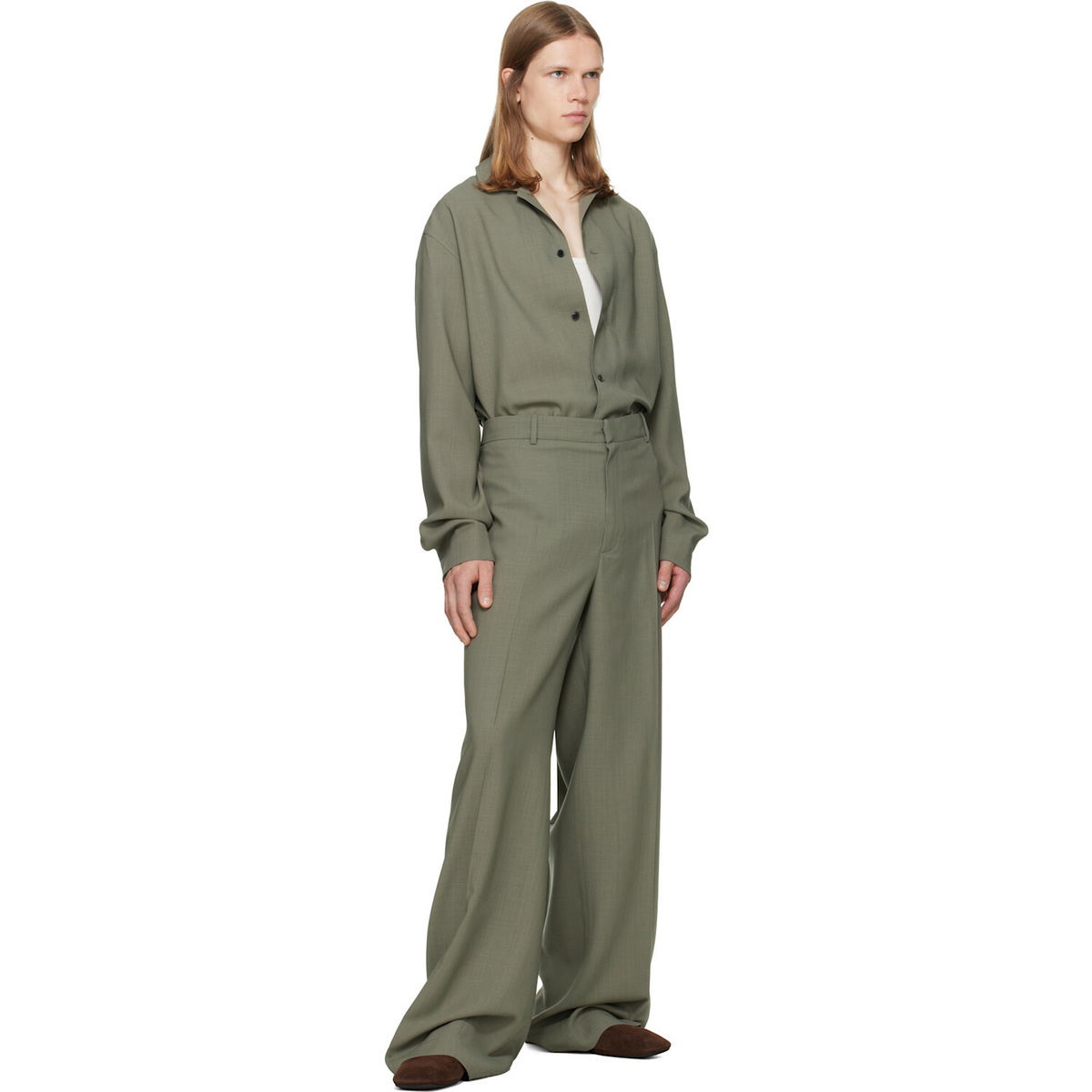 Calvin Klein Collection Taupe Eric Trousers