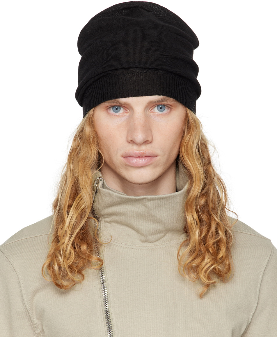 ブラックニットビーニー RICK OWENS Rick Owens - Rick Owens / リックオウエンス | 2018SS