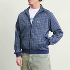 Butter Goods Men's Tricot Track Jacket in Navy Plaid