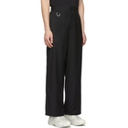 Etudes Black Wool Alpine Trousers