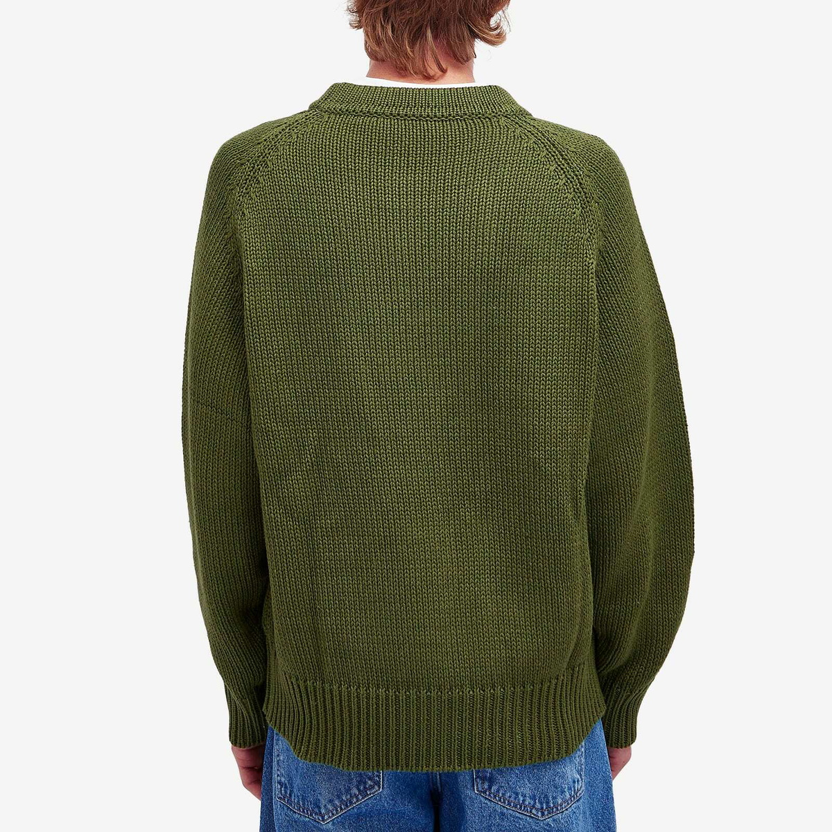 Late Checkout Men's Key Crew Knit in Green