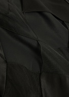 Anna October Antea Cut-out Satin Midi Dress Black