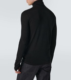 Jil Sander Logo jersey half-zip sweater