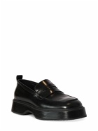 AMI PARIS Leather Squared Toe Loafers
