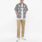 PACCBET Men's Short Sleeve Spider Web Logo Shirt in BlckWht