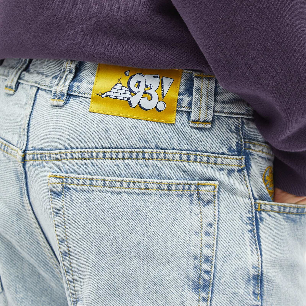 Polar Skate Co. Men's 93! Denim Jeans in Light Blue Polar