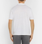 Hartford - Slub Linen Polo Shirt - Men - White