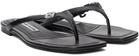 Alexander Wang Black Ivy Thong Flat Sandals