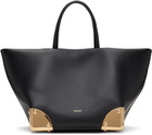 sacai Black Corner Metal Small Tote