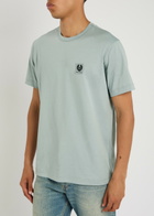 Belstaff Logo Cotton T-shirt Light Blue