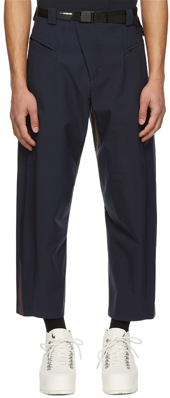 Photo: Hyein Seo Navy Polyester Trousers