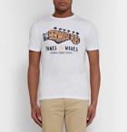 Hartford - Printed Slub Cotton-Jersey T-Shirt - Men - White