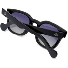 Moncler Men's ML0086 Sunglasses in Black/Smoke Mirror