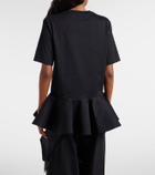 Alaïa Peplum cotton jersey T-shirt
