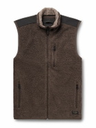 Purdey - Shell-Trimmed Bouclé Gilet - Brown