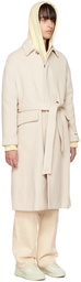 Axel Arigato Beige Robe Wrap Coat