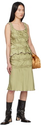 J.Kim Green Markiza Midi Skirt