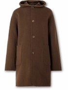 Séfr - Yves Wool-Blend Hooded Coat - Brown