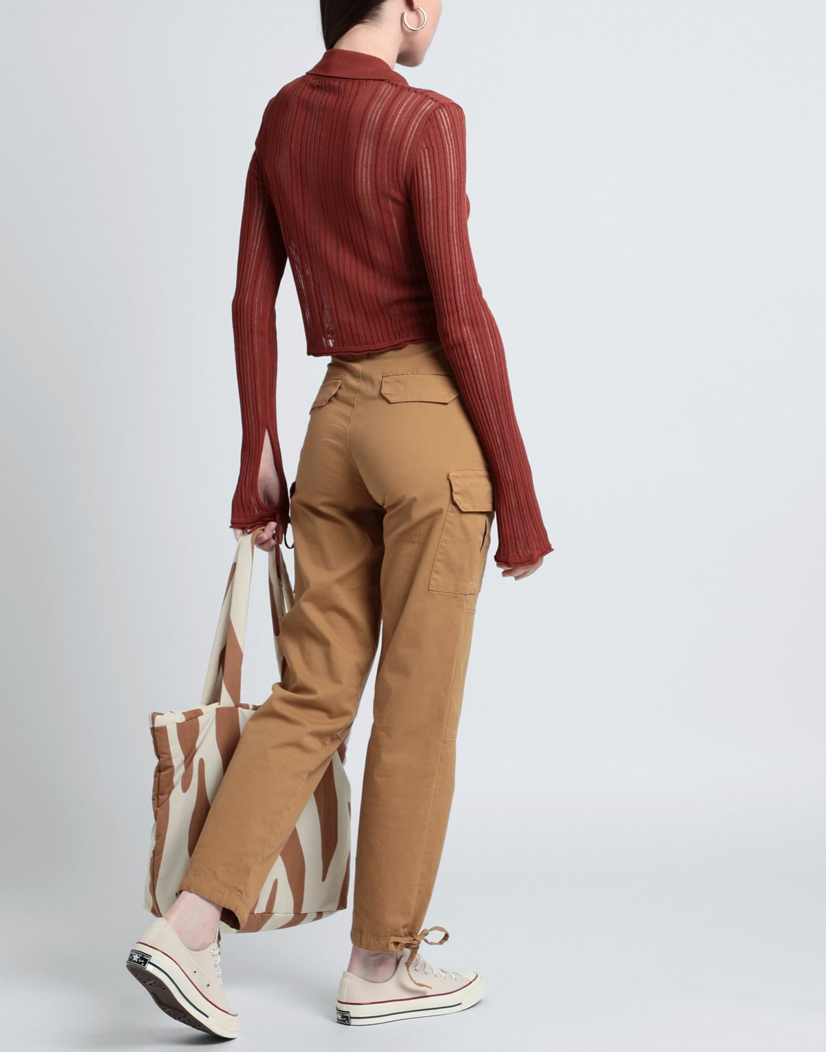 Marco Rambaldi Womens Cardigan in Brown