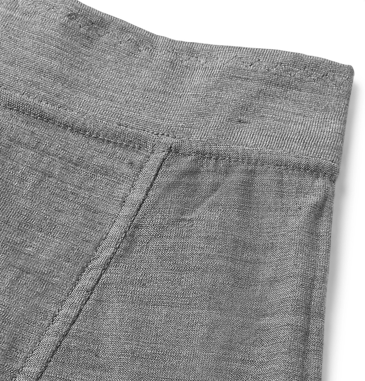 Secondskin - Silk-Jersey Boxer Briefs - Gray
