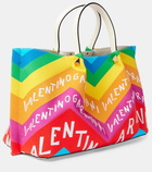 Valentino Garavani VLogo Large Chevron 24 canvas tote bag