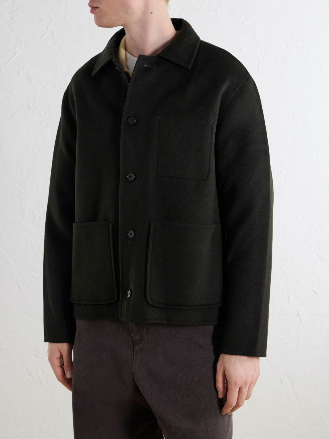 NN07 - Morgan 8447 Woven Wool-Blend Jacket - Green