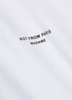 DRÔLE DE Monsieur Le T-shirt Slogan Printed Cotton T-shirt White