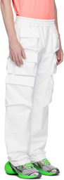 Givenchy White Multipocket Reflective Cargo Pants