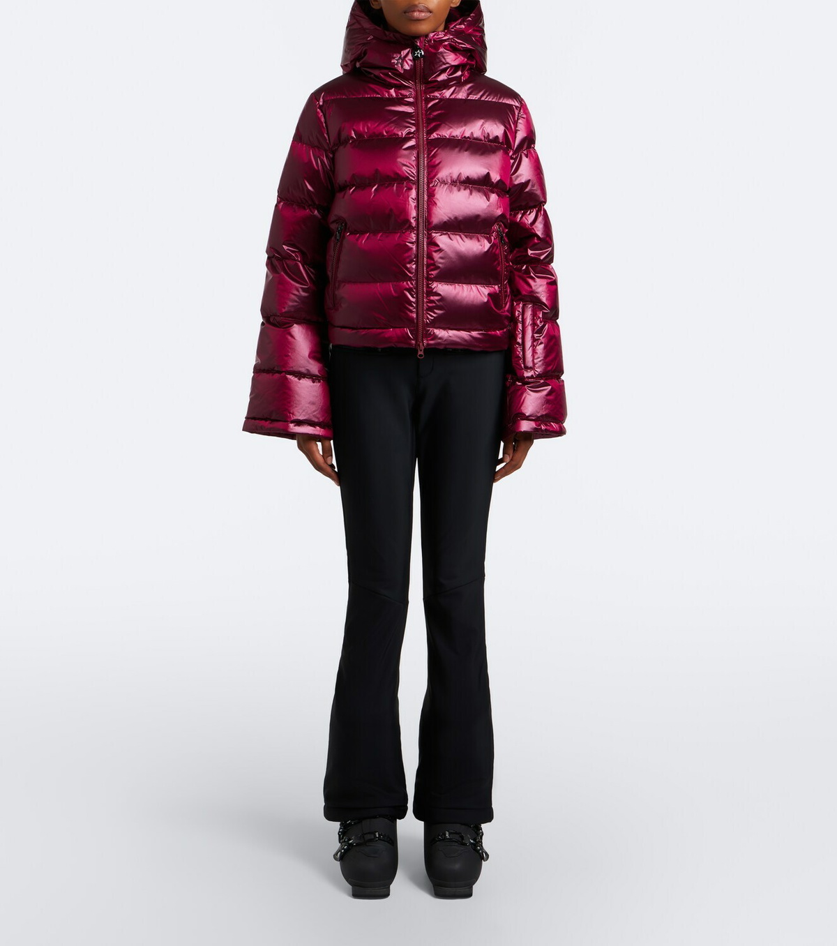 Perfect Moment Polar Flare cropped down ski jacket