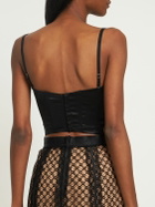 GUCCI - Net Logo Crop Top
