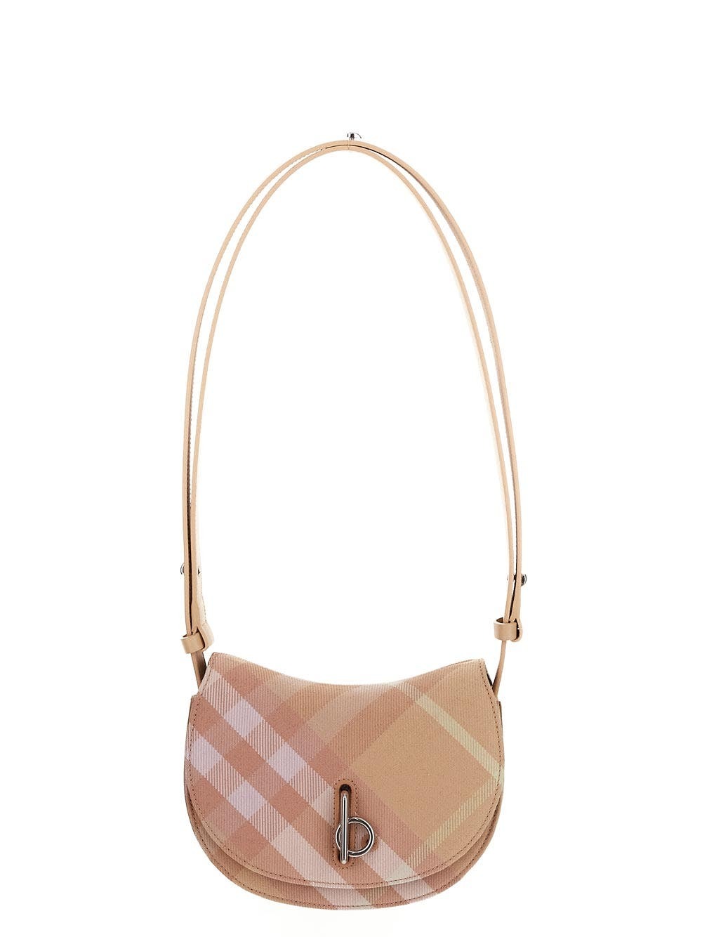 Burberry Mini Check Rocking Horse Crossbody Bag Purse