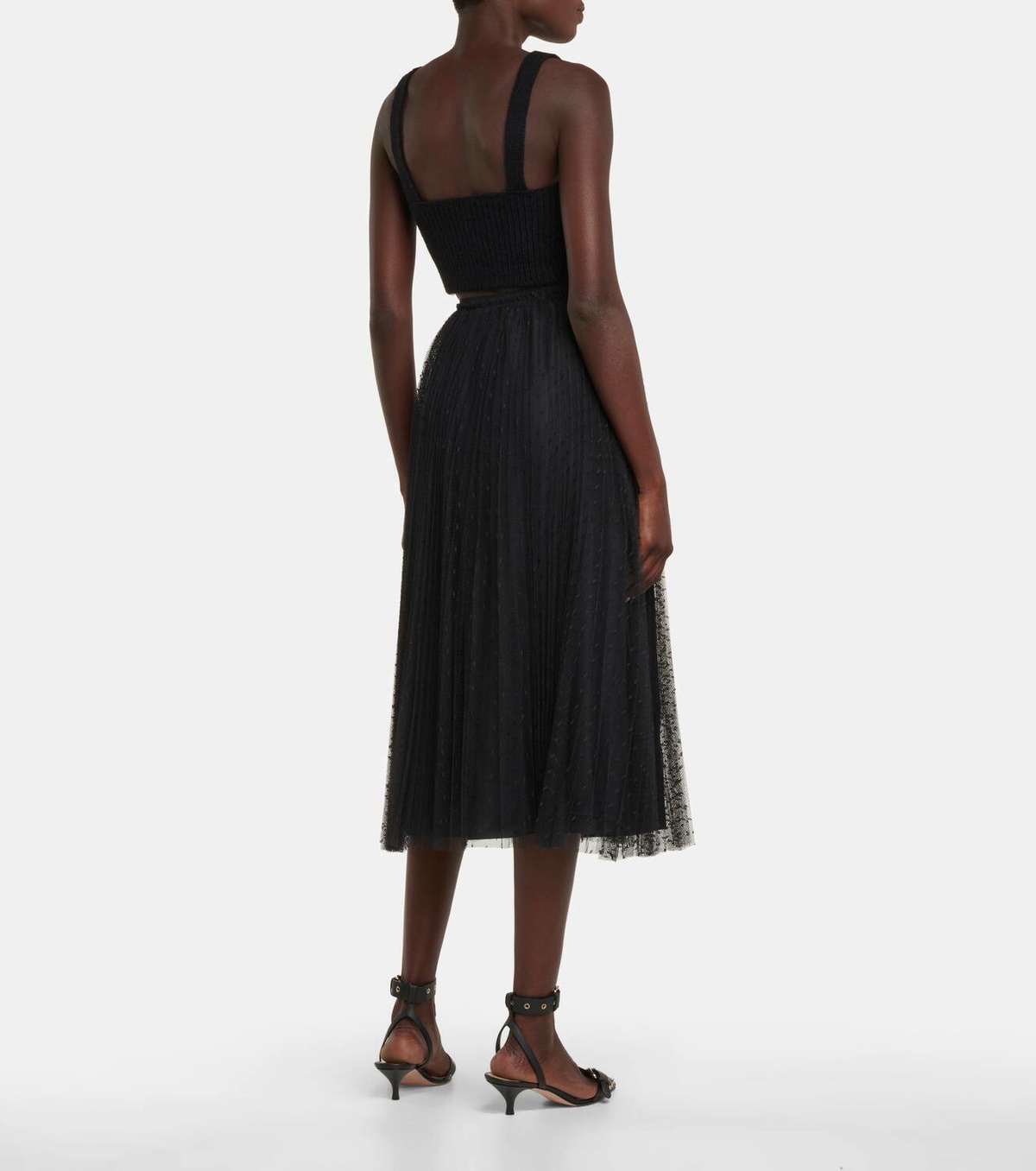 REDValentino Sweetheart-neck knit bralette