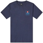 Edwin Men's Sunset On Mt Fuji T-Shirt in Navy Blazer