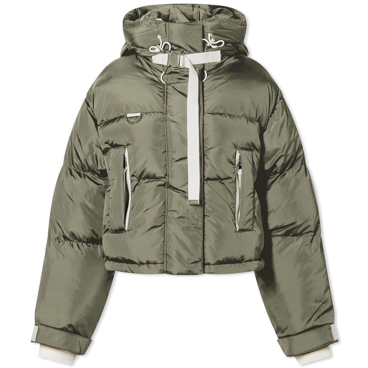 Photo: Shoreditch Ski Club Women's Willow Short Puffer Jacket in Sage