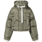 Shoreditch Ski Club Women's Willow Short Puffer Jacket in Sage