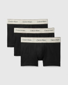 Calvin Klein Underwear Heritage Cotton Stretch 3 Trunks Black Mens Sleep- & Loungewear