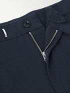 TOM FORD - Tapered Cotton-Blend Twill Chinos - Blue