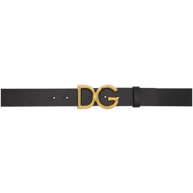 Photo: Dolce and Gabbana Black DG Belt