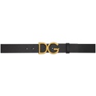 Dolce and Gabbana Black DG Belt
