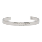 Maison Margiela Silver Polished Bangle Bracelet