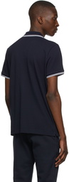 Moncler Navy Logo Polo