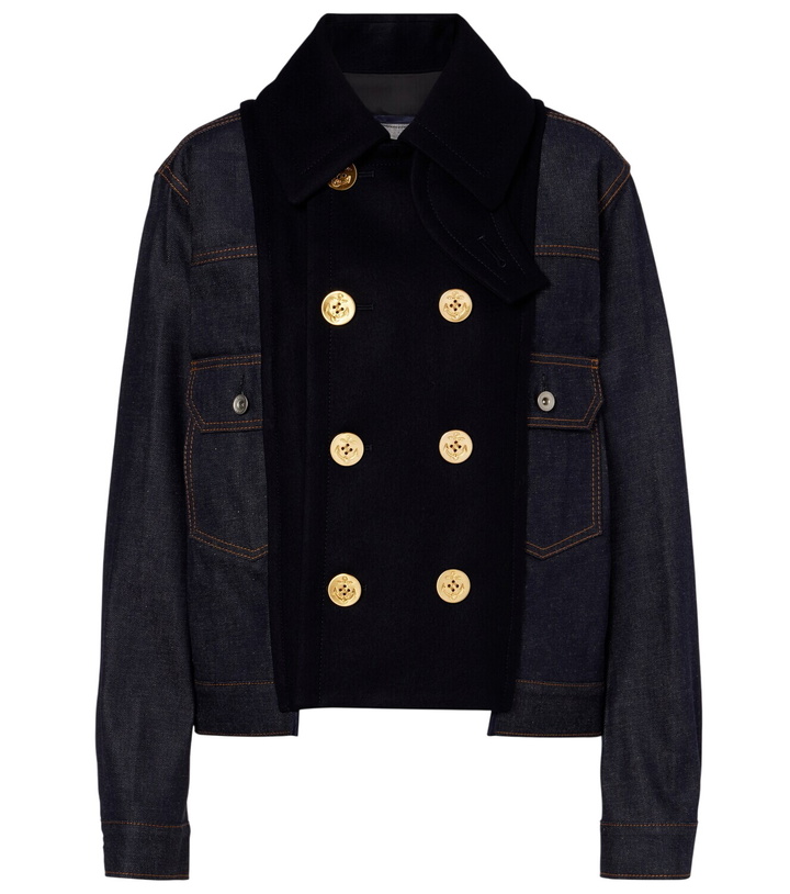 Photo: Sacai Paneled denim jacket