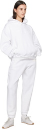 Alexander Wang White Oversize Logo Hoodie